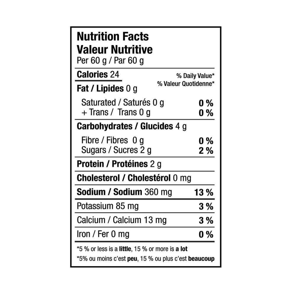 Casa Bonita Jalapeno Salsa Nutritional Facts